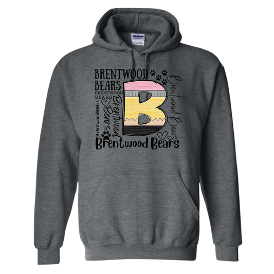 Brentwood Glitter Pencil - Hoodie