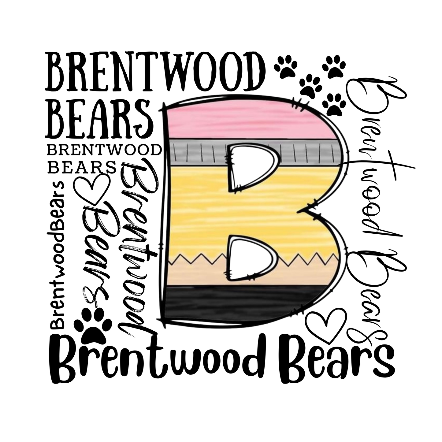 Brentwood Glitter Pencil - Crewneck